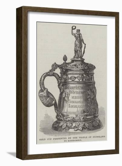 Gold Cup Presented by the People of Friesland to Kostromsky-null-Framed Giclee Print