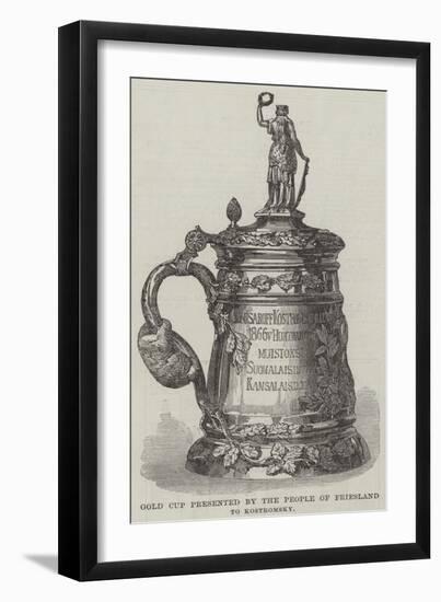 Gold Cup Presented by the People of Friesland to Kostromsky-null-Framed Giclee Print