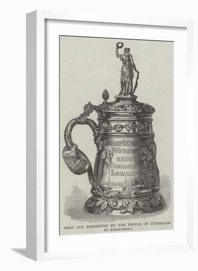 Gold Cup Presented by the People of Friesland to Kostromsky-null-Framed Giclee Print