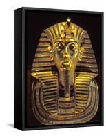 Gold Death Mask, Cairo, Egypt-Claudia Adams-Framed Stretched Canvas