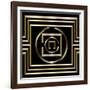 Gold Deco 1-Art Deco Designs-Framed Giclee Print