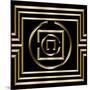 Gold Deco 1-Art Deco Designs-Mounted Giclee Print