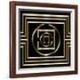 Gold Deco 1-Art Deco Designs-Framed Giclee Print