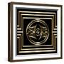 Gold Deco 6-Art Deco Designs-Framed Giclee Print