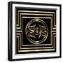 Gold Deco 6-Art Deco Designs-Framed Giclee Print