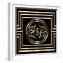 Gold Deco 6-Art Deco Designs-Framed Giclee Print