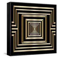 Gold Deco 7-Art Deco Designs-Framed Stretched Canvas