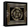 Gold Deco 8-Art Deco Designs-Framed Stretched Canvas