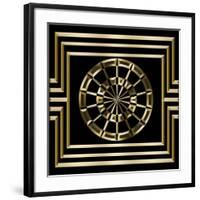 Gold Deco 8-Art Deco Designs-Framed Giclee Print