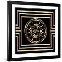 Gold Deco 8-Art Deco Designs-Framed Giclee Print