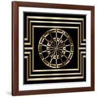 Gold Deco 8-Art Deco Designs-Framed Giclee Print