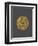 Gold Denarius of Heraclius, Byzantine Emperor, Verso, Byzantine Coins, 7th Century-null-Framed Premium Giclee Print