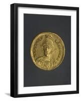 Gold Denarius of Honorius, Byzantine Emperor, Recto, Byzantine Coins, 5th Century-null-Framed Giclee Print