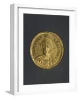 Gold Denarius of Honorius, Byzantine Emperor, Recto, Byzantine Coins, 5th Century-null-Framed Giclee Print