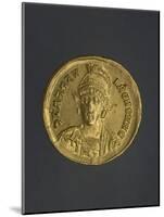 Gold Denarius of Honorius, Byzantine Emperor, Recto, Byzantine Coins, 5th Century-null-Mounted Giclee Print