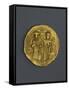 Gold Denarius of Romano III Angiro, Byzantine Emperor, Recto, Byzantine Coins, 11th Century-null-Framed Stretched Canvas