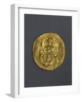 Gold Denarius of Romano III Angiro, Byzantine Emperor, Recto, Byzantine Coins, 11th Century-null-Framed Giclee Print