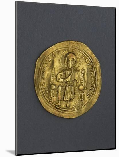 Gold Denarius of Romano III Angiro, Byzantine Emperor, Recto, Byzantine Coins, 11th Century-null-Mounted Giclee Print