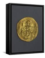 Gold Denarius of Romano III Angiro, Byzantine Emperor, Recto, Byzantine Coins, 11th Century-null-Framed Stretched Canvas