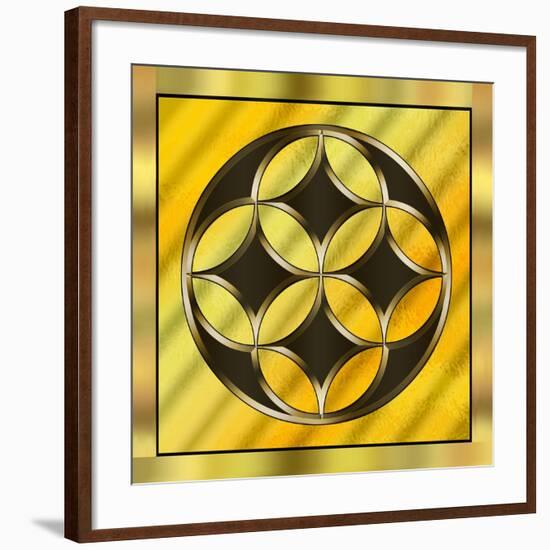 Gold Design 12-Art Deco Designs-Framed Giclee Print