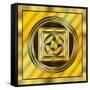 Gold Design 13-Art Deco Designs-Framed Stretched Canvas