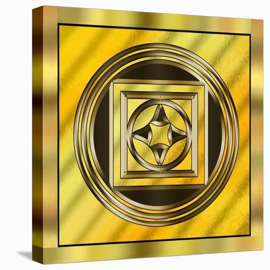 Gold Design 13-Art Deco Designs-Stretched Canvas