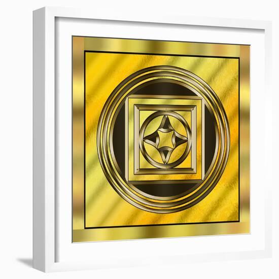 Gold Design 13-Art Deco Designs-Framed Giclee Print