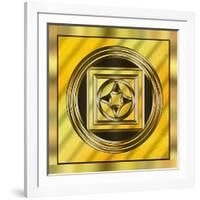 Gold Design 13-Art Deco Designs-Framed Giclee Print