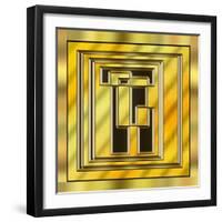 Gold Design 15-Art Deco Designs-Framed Giclee Print