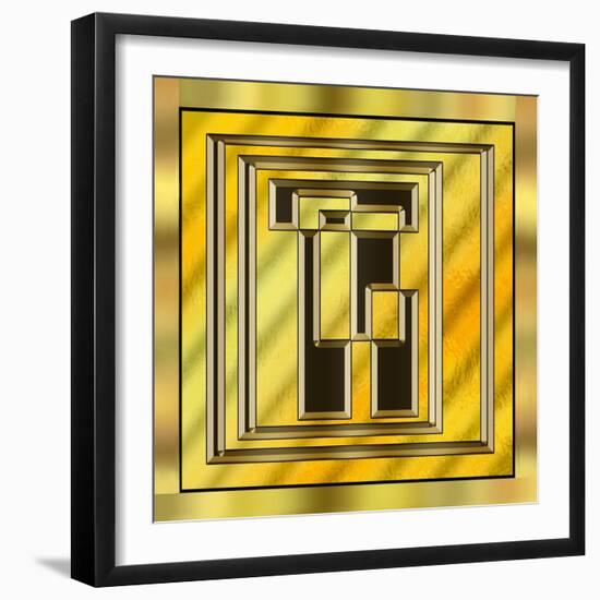 Gold Design 15-Art Deco Designs-Framed Giclee Print
