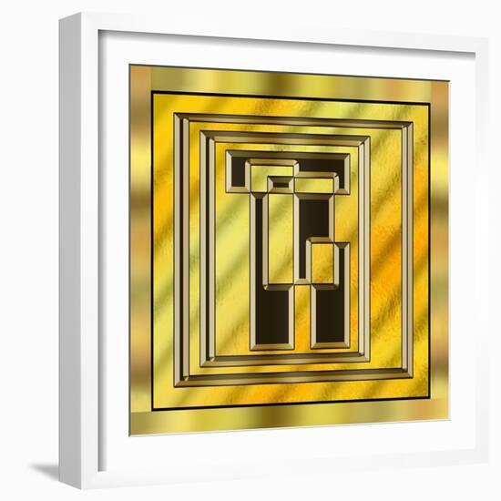 Gold Design 15-Art Deco Designs-Framed Giclee Print