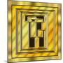 Gold Design 15-Art Deco Designs-Mounted Giclee Print