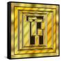 Gold Design 15-Art Deco Designs-Framed Stretched Canvas