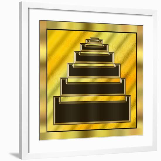 Gold Design 16-Art Deco Designs-Framed Giclee Print