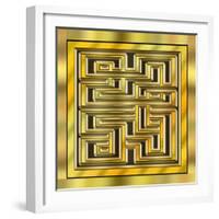 Gold Design 17-Art Deco Designs-Framed Giclee Print