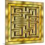 Gold Design 17-Art Deco Designs-Mounted Giclee Print