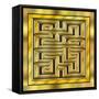 Gold Design 17-Art Deco Designs-Framed Stretched Canvas