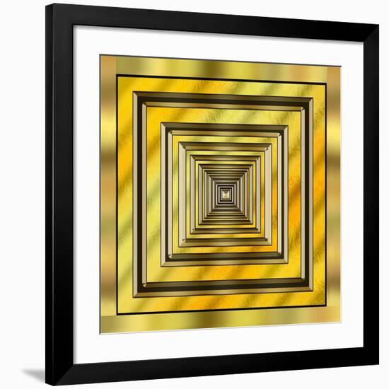 Gold Design 19-Art Deco Designs-Framed Giclee Print