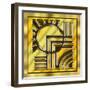 Gold Design 1-Art Deco Designs-Framed Giclee Print