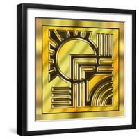 Gold Design 1-Art Deco Designs-Framed Giclee Print