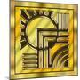 Gold Design 1-Art Deco Designs-Mounted Giclee Print