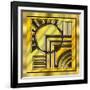 Gold Design 1-Art Deco Designs-Framed Giclee Print