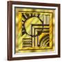 Gold Design 1-Art Deco Designs-Framed Giclee Print