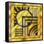 Gold Design 1-Art Deco Designs-Framed Stretched Canvas