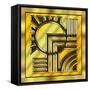 Gold Design 1-Art Deco Designs-Framed Stretched Canvas