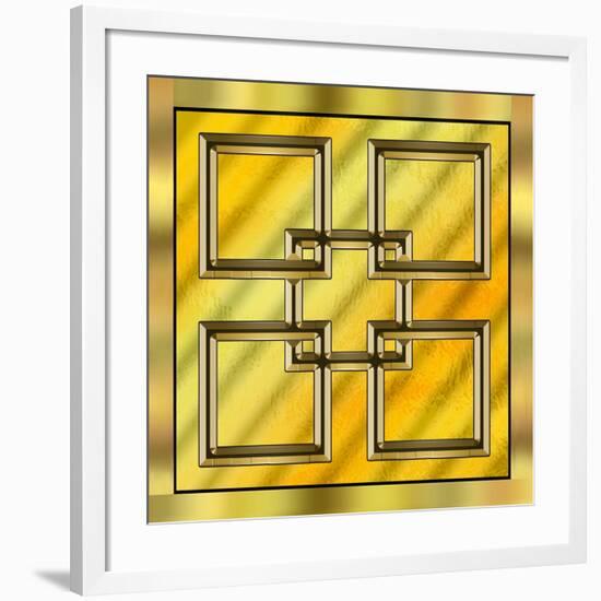 Gold Design 2-Art Deco Designs-Framed Giclee Print