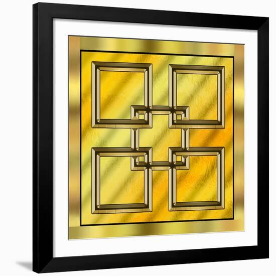 Gold Design 2-Art Deco Designs-Framed Giclee Print