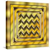 Gold Design 4-Art Deco Designs-Stretched Canvas