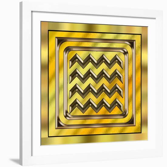 Gold Design 4-Art Deco Designs-Framed Giclee Print