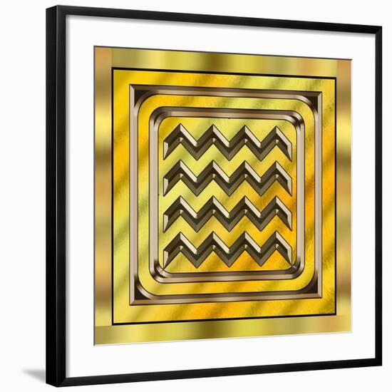 Gold Design 4-Art Deco Designs-Framed Giclee Print